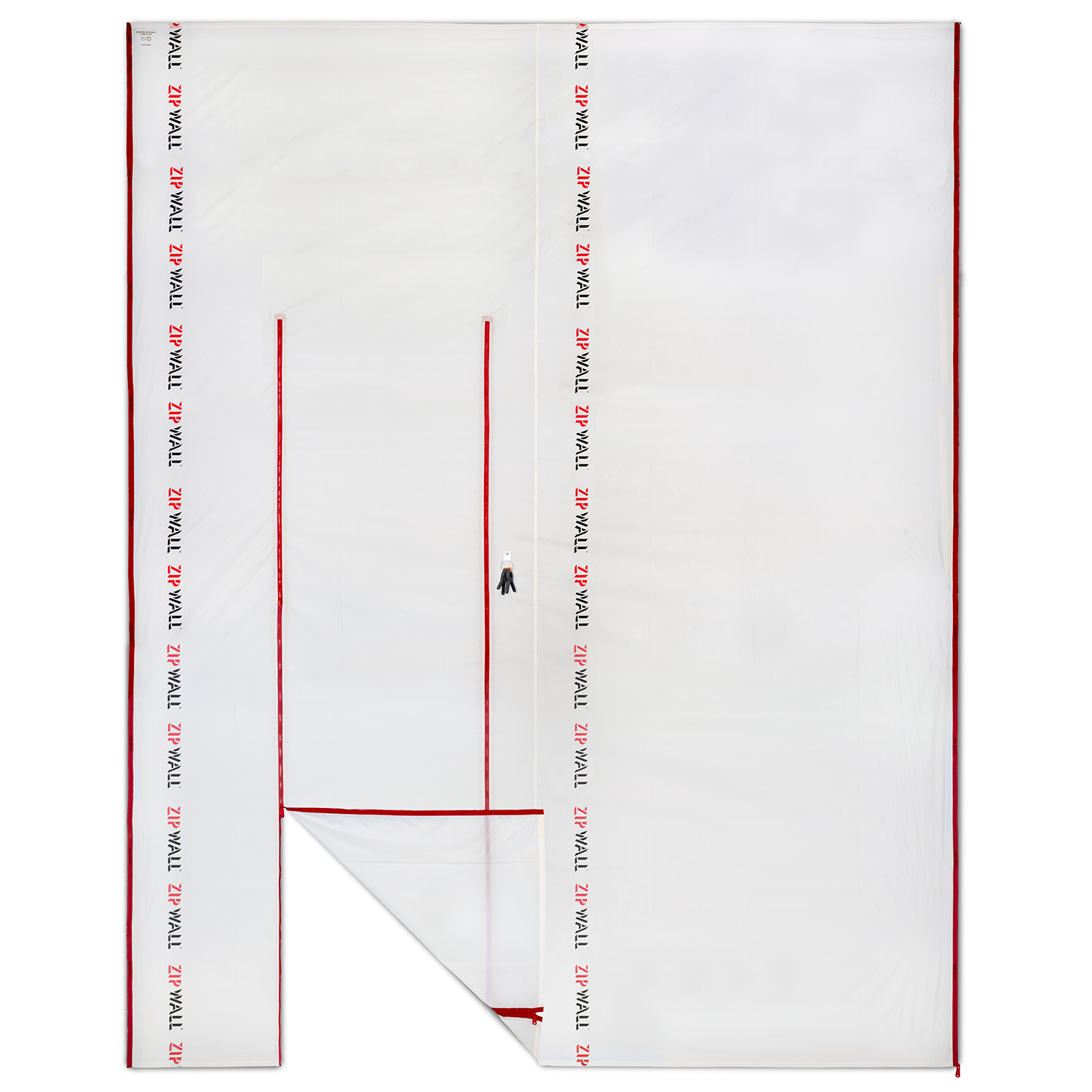 Barrera reutilizable ZipSheet™ 10'x12' con puerta