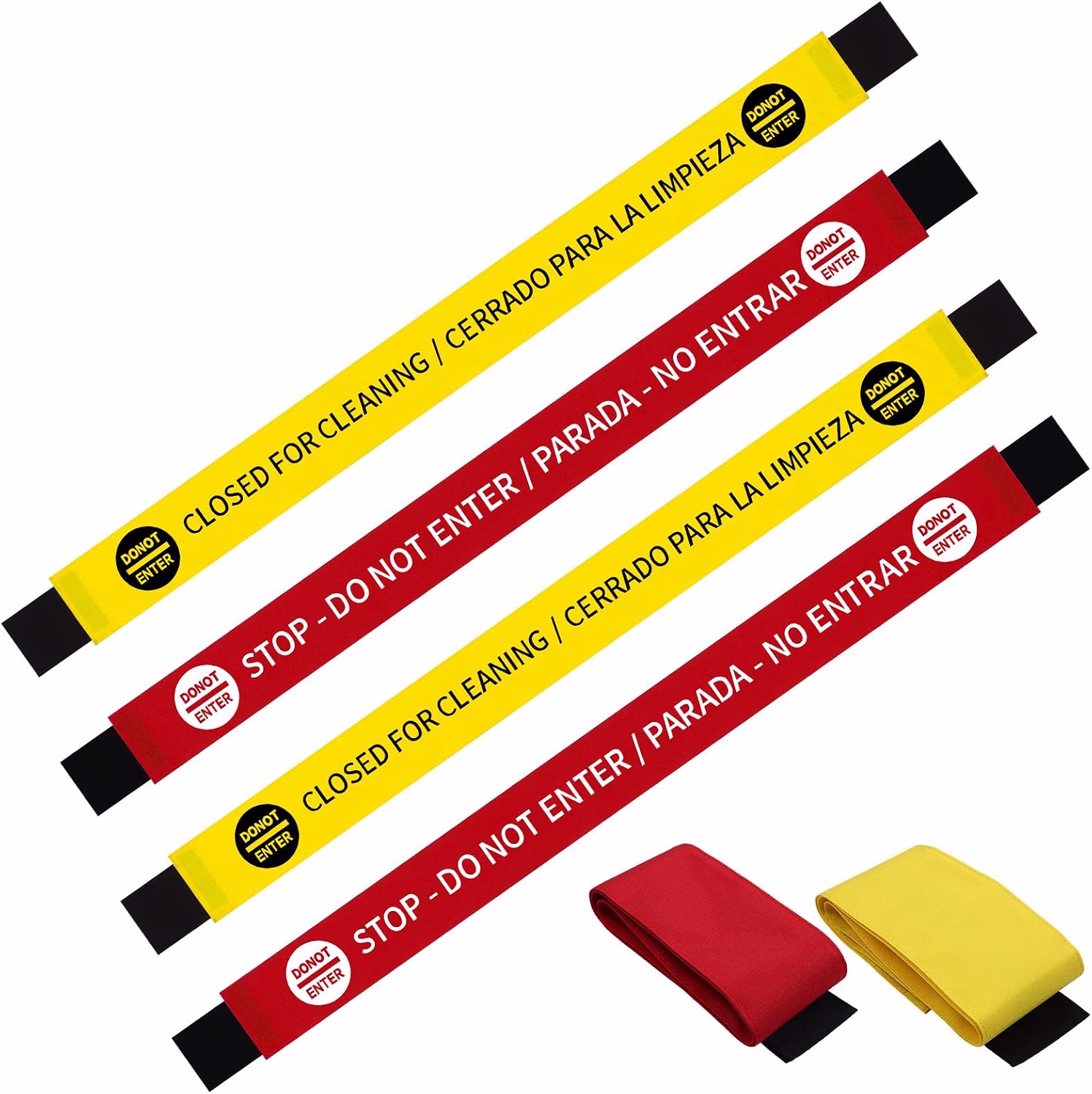 Letreros bilingües magnéticos de seguridad - 4 PCS